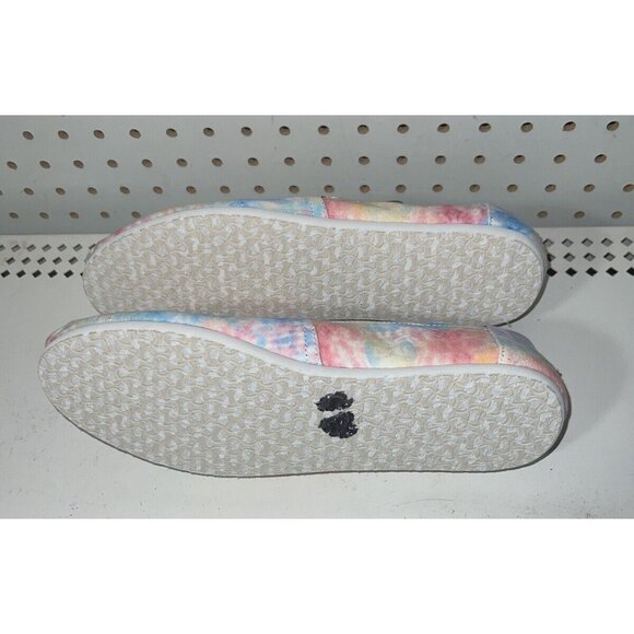 TOMS Belmont Womens Canvas Casual Slip On Flats Size 11 Tie Dye Multi Color - Picture 6 of 9
